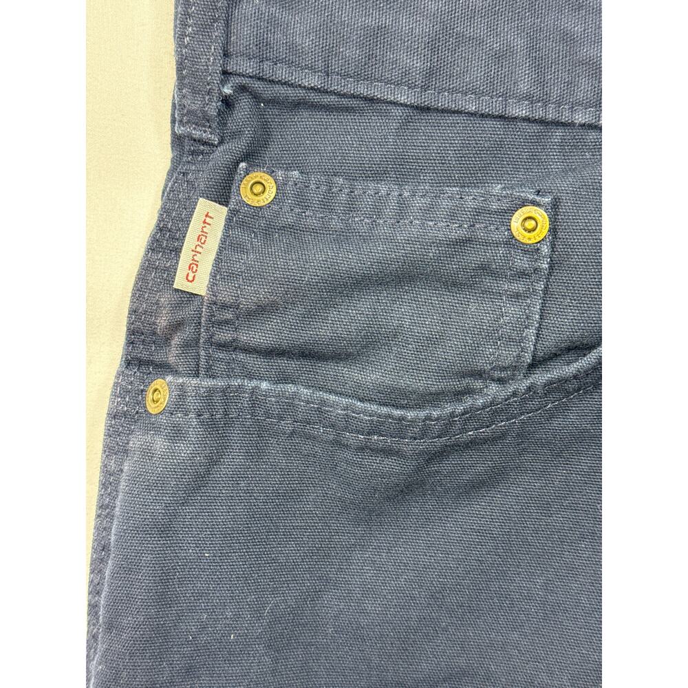 Carhartt Men's Loose Original Fit Navy Blue Pants - Size 42x32 (40x31) - Picture 2 of 5
